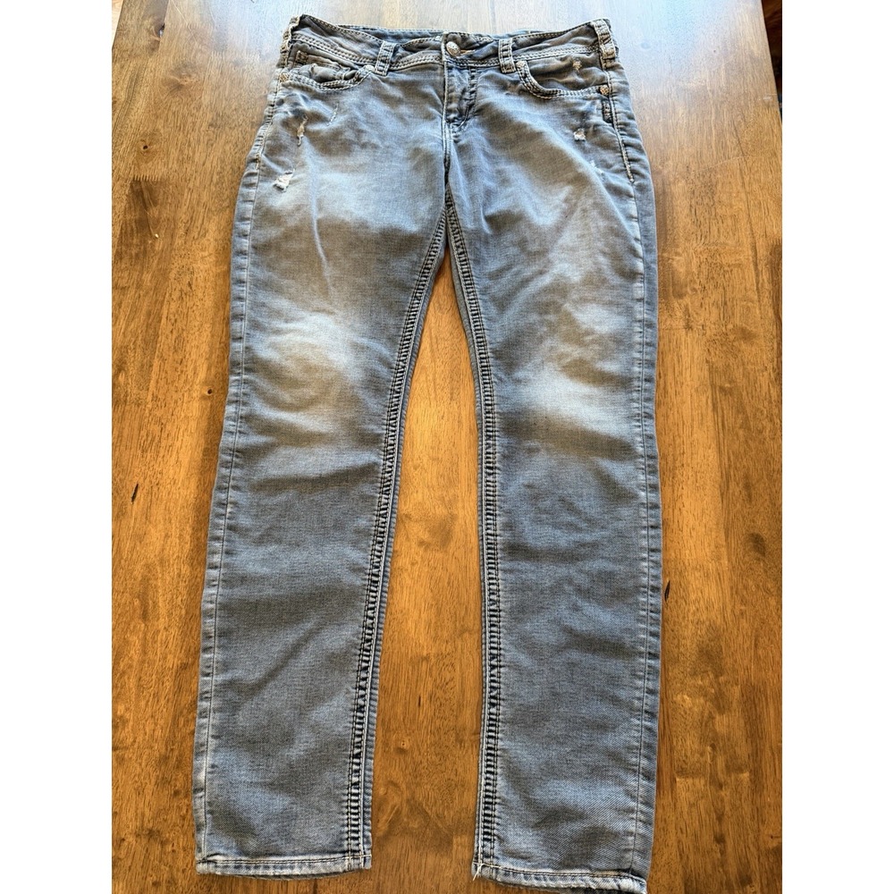 Silver Jeans Co Suki Joga Mid Skinny Jeans 33/31